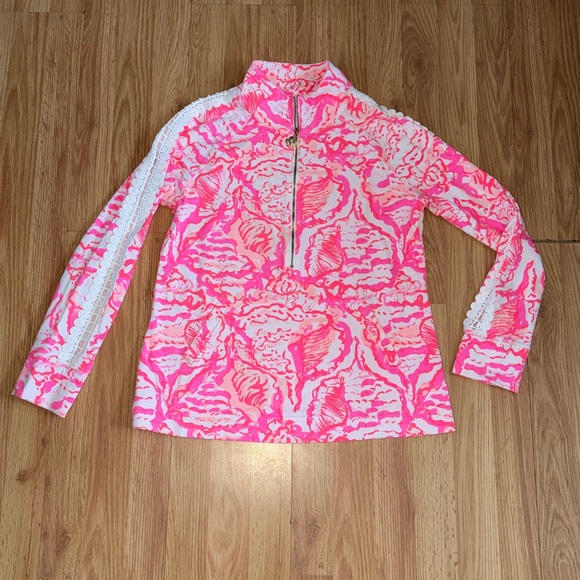Lilly Pulitzer Skipper Pop Over Size Medium - Picture 2 of 7